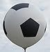 Produktbild Fussball Rauten Riesenluftballon von Ballonpoint MR650-41H-SP03 Ø~210cm Fussballähnlich bedruckt, 4seitig mit unserem Eigenmotiv bedruckter Riesenluftballon 1 Stück, Umfang 650cm , inkl. Spezialverschluss ZRBV15, Ballonfarbe WEISS Hergestellt in Österreich
