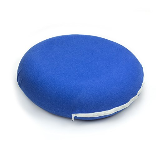 Aufblasbarer Sitzring mit Sitzbezug und Luftpumpe Hämorrhoiden Sitzkissen nach Schwangerschaft oder während der Schwangerschaft zur Schmerzlinderung beim Sitzen orthopädisches sitzkissen aufblasbar geeignet als Steißbein Sitzkissen nach einer Operation oder beim alltäglichen Sitzen - 4