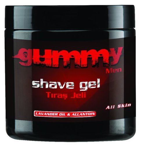 GUMMY SHAVING GEL FOR EASY SEE THROUGH WET SHAVING DESIGNS WITH LAVANDER OIL & ALLANTOIN 500ML