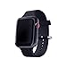 Produktbild BZLine® für Apple Watch Armband 38mm 42mm, Weben Weiches Silikon Ersatz Sport Armband Uhrenarmband Schlaufe Smart Watch Armbänder für Apple Watch 38mm 42mm Series 3/2 / 1 (38 MM, Schwarz)
