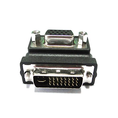 ULIAN VGA zu DVI HDB15 weiblicher DVI öffentlicher Projektionsadapter 90 Grad Anzeigenadapter - 2