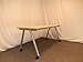 Produktbild Schreibtisch 160x80 Buche hell auf Gestell mit Rollen