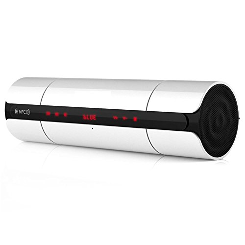 NFC HIFI Portable Mini Bluetooth Lautsprecher Wireless Stereo Lautsprecher, Eingebautes Mikrofon, UnterstÃ¼tzung U Disk oder TF Card Playe , white