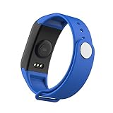 NINGSANJIN Bluetooth Smartwatch Sports Heart Rate Tracker IP67 Waterproof Blau