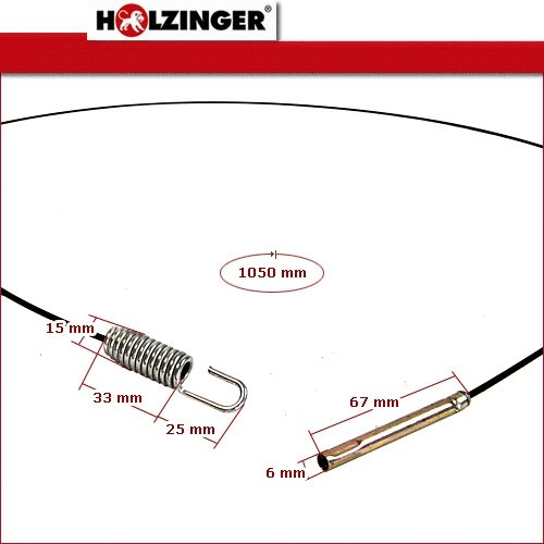 Ersatz Bowdenzug – Fräswerk für Holzinger Schneefräse HSF-65(LE) & andere - 2