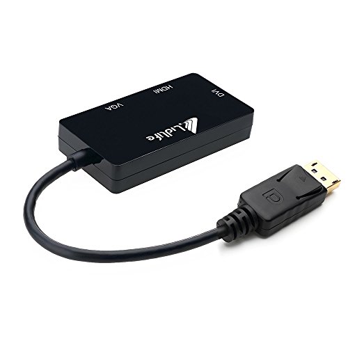 Displayport zu HDMI / DVI / VGA Lidlife M0401 DisplayPort Stecker auf Buchse 3-in-1 Adapter Konverter Kabel - 3