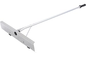 generic Teleskopisk Snörake med Justerbara Hjul, Utdragbart 6,1 M Handtag, Mångsidigt Snöborttagningsverktyg Avtagbart för Hus och Bil