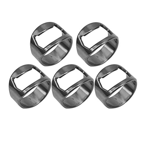 Pinzhi 5Pcs Edelstahl Finger Ring Flasche Öffner Bier Bar Home Tools Versorgung Geschenk - 2