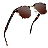 gafas de sol mujer 2019 amazon MARCO DE ALTA CALIDAD. Hecho de metal de alta calidad para el máximo rendimiento, comodidad, durabilidad. El diseño de las gafas de sol retro VVA Semi sin montura mantiene su herencia clásica al tiempo que agrega algunos elementos elegantes. Se siente muy suave y no deja huellas al usar la almohadilla para la nariz y no es fácil de deslizar cuando se toca con la superficie de la piel durante mucho tiempo. Las gafas son perfectas para todas las ocasiones y adecuadas para todas las actividades al