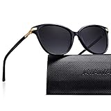 Lente polarizada y UV400: estas gafas de sol para mujer básicamente pueden reducir el brillo de la luz solar directa y bloquear los rayos 100% UV. Elimina el brillo molesto reflejado sin la bruma y la distorsión óptica que pueden acompañar a las gafas de sol polarizadas tradicionales para mujeres. A través de estas lentes hechas con tecnología de restauración de color, puedes ver un mundo claro y colorido.