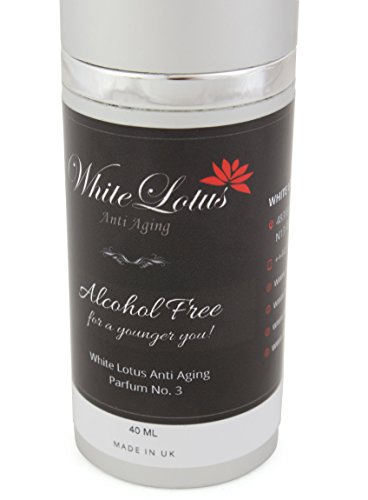 White Lotus Nr. 3 HYPOALLERGENES ANTI-AGING PARFUM-SPRAY für empfindliche Frauen-Haut – 40 ml Alkohol- + Lösemittelfrei | Rein natürliche Blumen-Essenzöle | Langanhaltender Duft ohne Verdunstung - 2