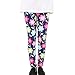 Produktbild OVERMAL Mädchen Leggings Hosen Mädchen Skinny Blumen Drucken Hosen Stretch Mädchen Slim Bleistift Hosen (8-9 Jahre, Blau)