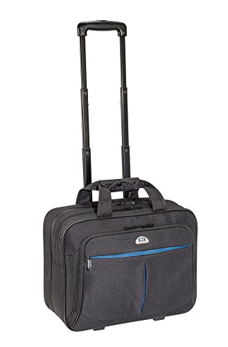 PEDEA Business Laptop-Rollkoffer Premium-Air Trolley Rollkoffer Koffer Reisekoffer Tasche inkl  Fach f  r Notebooks bis 17 3 Zoll  43 9 cm   schwarz