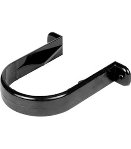 Merriway Fallrohr-Clip 68 Mm – Befestigung Für Regenrinnen, Schwarz/Weiß, 2 Stück