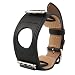 Produktbild Kofun Ersatz Lederband Manschette Armband Uhrenarmband für Smart Watch iWatch 38 mm Schwarz