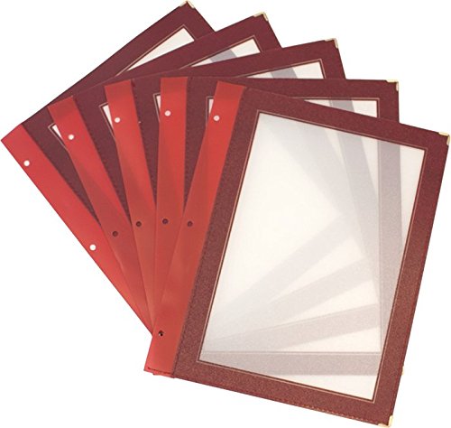 Securit Vermes Wood Range Archivador de men s Soporte Insertar crt10
Juego de 5 rojo vino A4