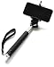 Produktbild Selfie Stange Hand Stativ Teleskop Stativ ausziehbar Stativgewinde Mono pod Selbstportait Phone Holder / in Schwarz von OKCS
