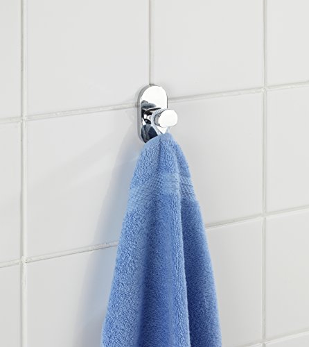 Wenko 22280100 Power-Loc Wandhaken Uno Puerto Rico – Befestigen ohne bohren, Zinkdruckguss, 3.5 x 7 x 3.5 cm, Chrom - 8