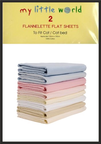 flannelette flat cot sheets