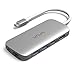 Produktbild USB C Adapter 8-in-1 Type-C Hub VAVA mit 4K HDMI, Ethernet Ports, USB 3.0 Ports, SD- und microSD-Kartenleser, Power Delievery Ladeanschluss für MacBook, MacBook Pro Silber