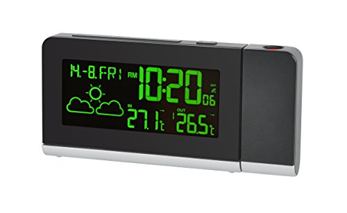 Bresser Temeo MC Funkwetterstation mit Farbdisplay und Projektionsanzeige, schwarz - 2