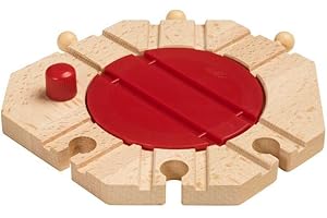 BRIO Mechanical Turntable Wooden Train Track for Kids Age 3 Years Up - Compatible with all BRIO Railway Sets & Accessories