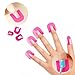 26 Pcs of 10 Sizs Reusable Spill Resistant Manicure Finger Cover Nail Art Polish Guide Stencil Shield