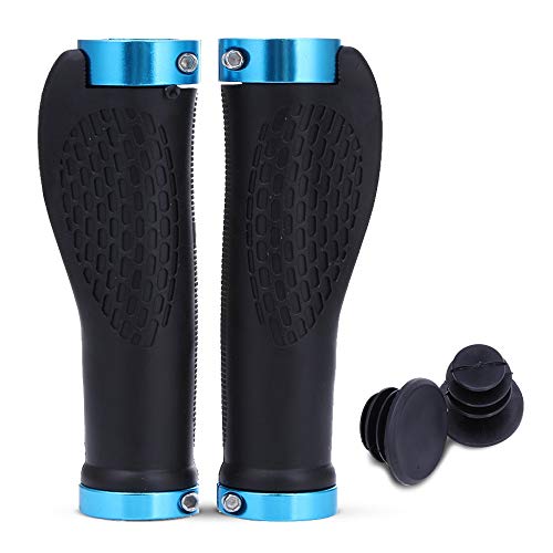 SGMY Landnics - Empuñadura de Goma Suave Antideslizante para Manillar de Bicicleta de montaña, Bicicleta de Carretera, Bicicleta MTB BMX Plegable, Azul