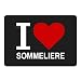 Produktbild Mousepad Classic I Love Sommeliere schwarz