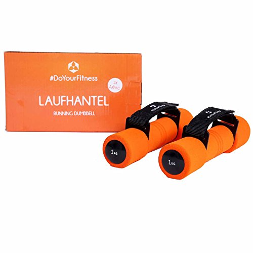 Aerobic Hanteln »Liona« / Fitnesshanteln / Gewichte mit verstellbarer Handschlaufe in 4 Gewichtsabstufungen (0,5kg 1kg 1,5kg & 2kg) mit extra weicher Oberfläche - 2