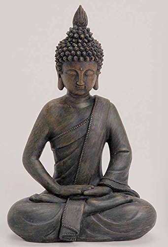 Deko Asien Garten BUDDHA Figur Statue Skulptur FENG SHUI 27 cm Garten NEU