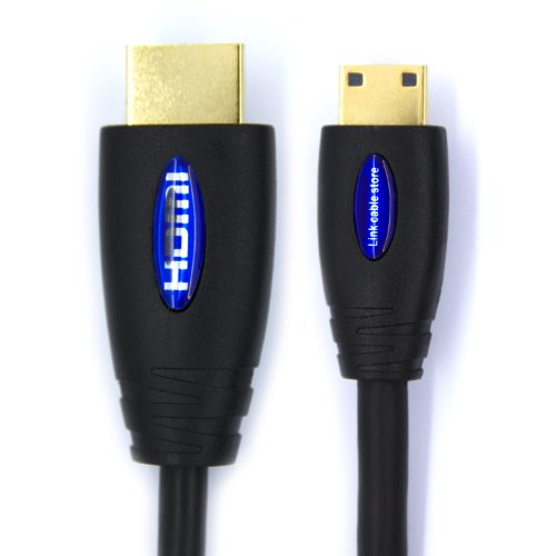 LCS – 1.5M – Mini HDMI Kabel 1.4 / 2.0 – FULL HD 1080p / Ultra HD 2160p – Hochgeschwindigkeits mit ETHERNET und 3D – Dreifach-Abschirmung – Vergoldete kontakte – Unterstützt neuen Technologien ARC – CEC – Deep Color und x.v.Color – Kompatibel mit dem neuen Tablet-PC - 5
