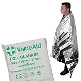 Value Aid Adults Foil Blanket - Pack of 6