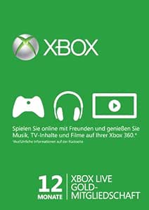 Xbox Live - Gold-Mitgliedschaft 12 Monate