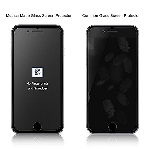 iPhone 7 Plus 8 Plus Mate Vidrio Protector de Pantalla Screen Protector  Mothca Antirreflejos   Anti-huella digital No Dazzling Dureza 9H HD Clear Vidrio Templado Proteger Pel  cula para iPhone 7 Plus iPhone 8 Plus  Suave como la seda y Incre  ble sensaci  n de tacto