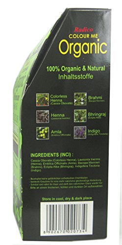 Radico Colour Me Organic Pflanzenhaarfarbe Leichtes Aschblond (bio, vegan, Naturkosmetik) LeichtesAsch - 2