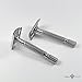 Jagen David ® E01 - Double Edge Razor Safety Razor Fits All Double Edge Razor Blades unique Christmas gift for him (Silver)