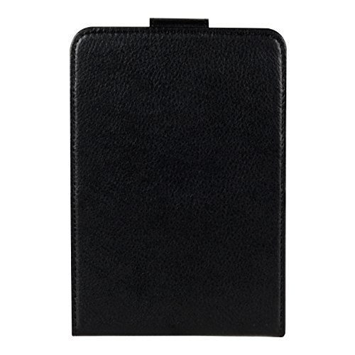 kwmobile Flip Hülle Case für Tolino Vision 1 / 2 / 3 / 4 HD mit Standfunktion – Kunstleder Tasche aufklappbar in Schwarz - 2