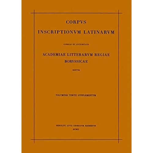 Amazon.co.uk corpus inscriptionum latinarum