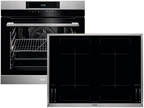Preisvergleich Produktbild AEG BPK745 Set Backofen BPK742220M + Induktionskochfeld HKM76400XB