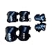 Produktbild XUMIN 1Set schwarz Unisex Kinder Einstellbare Kniescheibe Ellenbogen Gurad Armbänder Hosenträger Gelenke Schutzpolster Schutzausrüstung für Skataboard Skater für Kinder