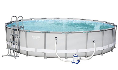 Bestway Power Steel Pool Set 610x122cm Stahlrahmenpool-Set mit Filterpumpe und Zubehör