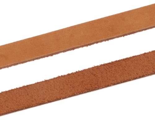 AURORIS – Lederband flach aus Nubukleder – Variante: Breite: 13mm / Länge: 1m / Farbe: hellbraun - 2