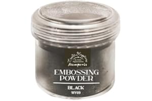Stamperia Poudre à Embosser, Noir, 4 x 0,5 x 4 cm