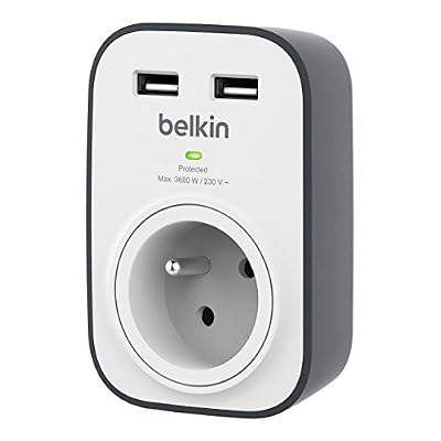 Belkin Onduleurs & Parafoudres Belkin 1 PRISE FR + 2 USB
