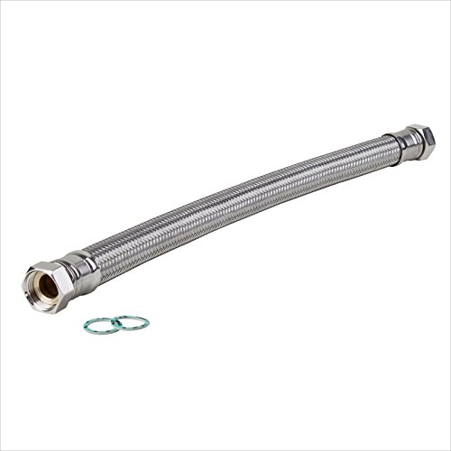 Panzerschlauch, Flexschlauch, DN25, beidseitig IG 1′ ÜM, versch. Längen, Heizung Solar Wasser, mit Edelstahl Umflechtung - 2