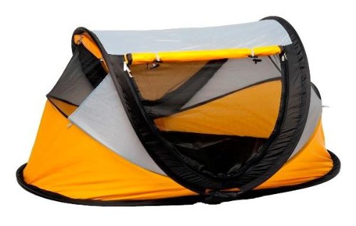 NSAuk Deluxe Travel Centre/Travel Cot - Yellow