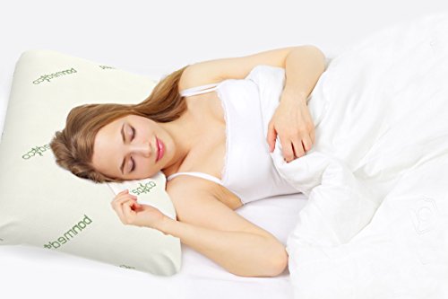 bonmedico® Supreme Pillow (Design 2017), Orthopädisches Kopfkissen und Nackenstützkissen aus Visco-Gelschaum (Memory Foam) Für Allergiker Geeignet inkl. Bambus-Kissenbezug (40 x 80) - 5