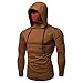 Produktbild Aoogo Herren Maske Schädel Reine Farbe Pullover Langarm-Kapuzenpulli übersteigt Bluse