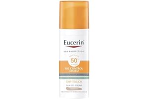 Eucerin Oil Control Tinted getönter Sonnenschutz für fettige und unreine Haut mit LSF 50+, 50 ml Crème